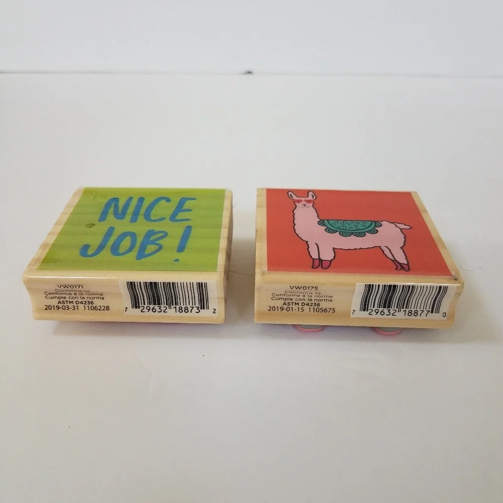 Hampton Art Stamps Llama and Nice Job New